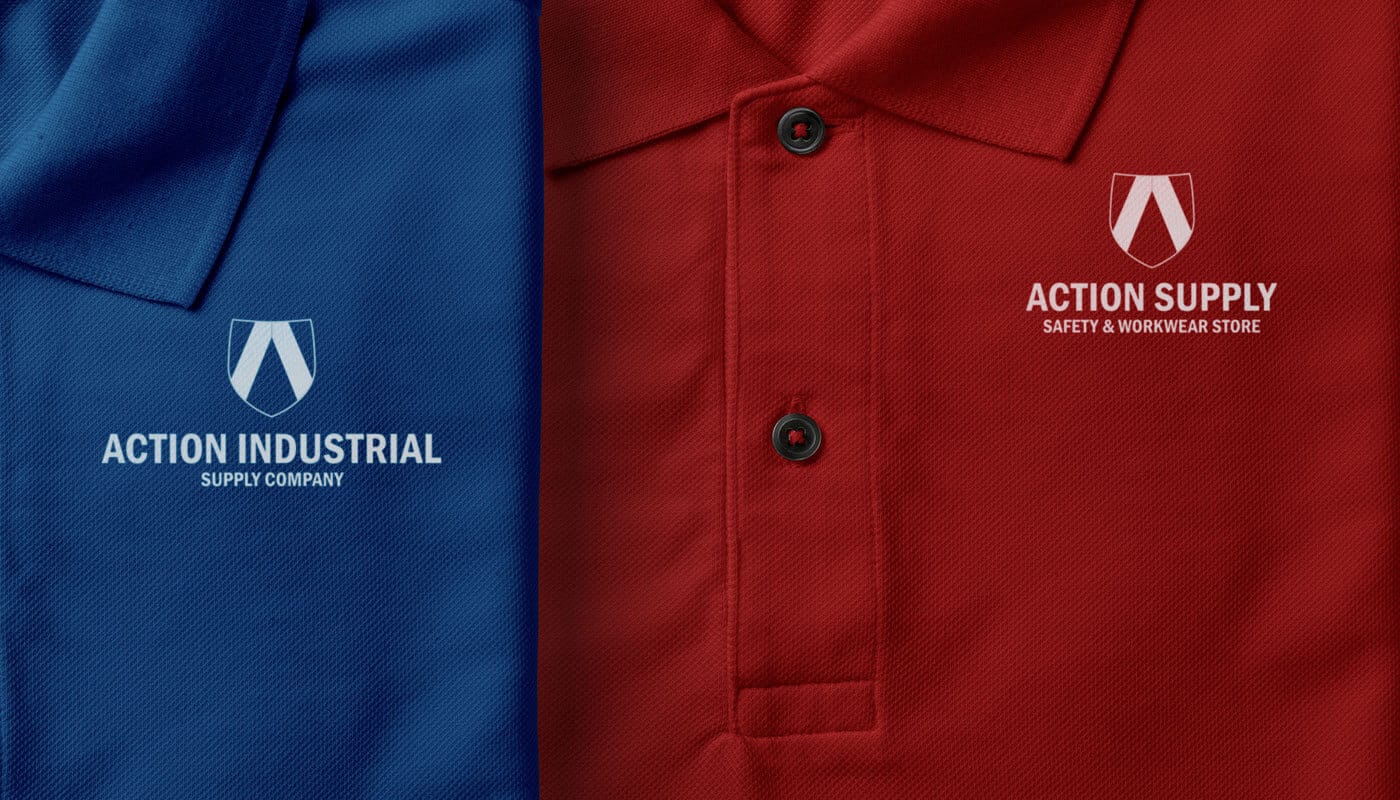 Action Supply Logo Polo Shirts