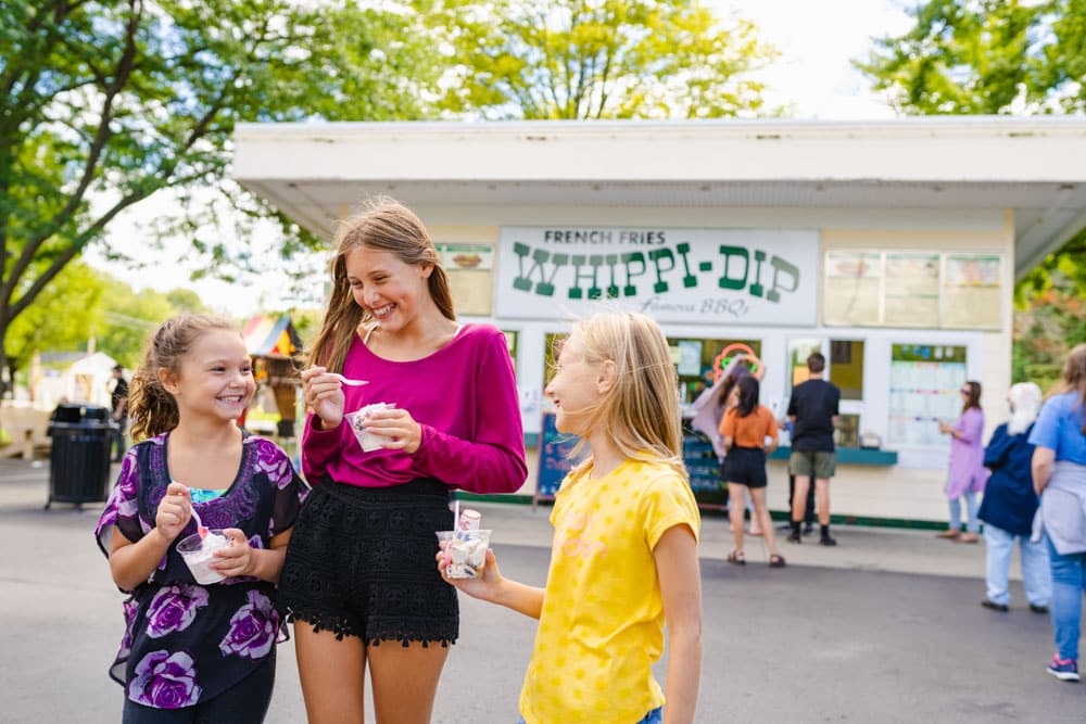 City of Norton Shores Whippi-Dip Outside Photo Girls eating Ice cream